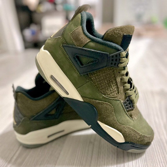 Mens Jordan 4 Retro SE Craft Medium Olive
